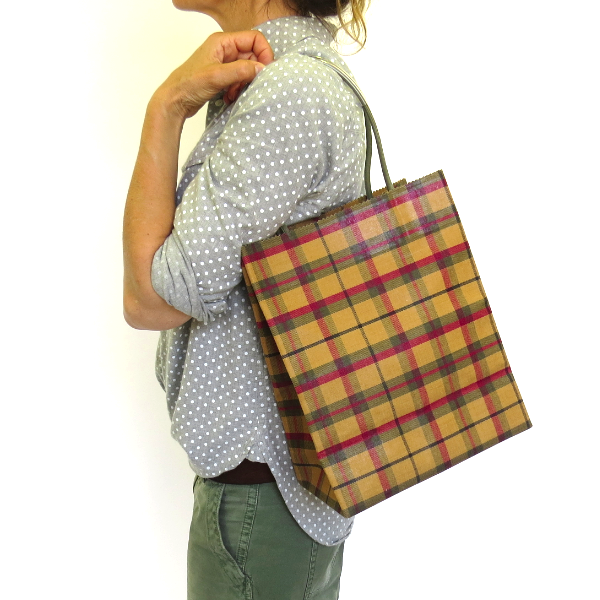 Brave Brown Bag pattern wax cotton midi f15