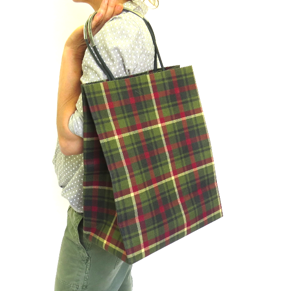 Brave Brown Bag pattern wax cotton maxi cedar maple plaid