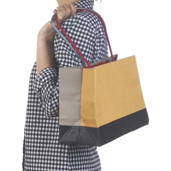 Brave Brown Bag montage wax cotton madi f19