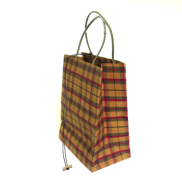 Brave Brown Bag pattern wax cotton maxi cedar maple plaid