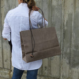 Brave Brown Bag pattern wax fabric madi f19